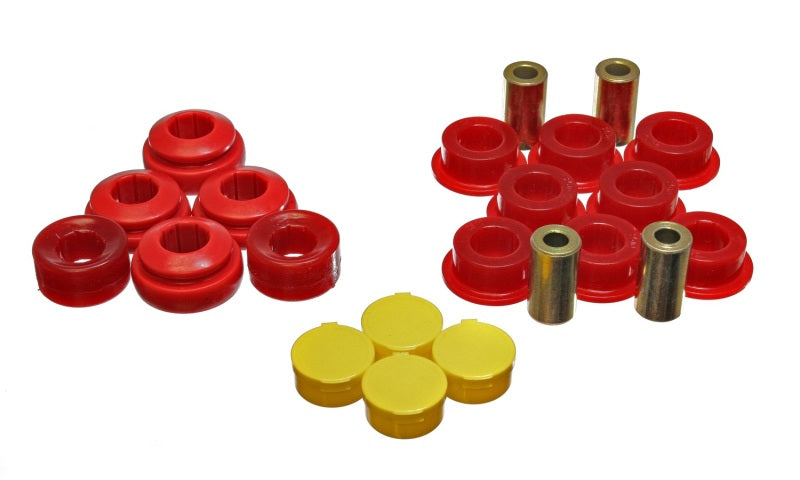 Energy Suspension 01-05 Honda Civic/CRX / 02-05 Civic Si Red Rear Control Arm Bushing Set - GTR Auto