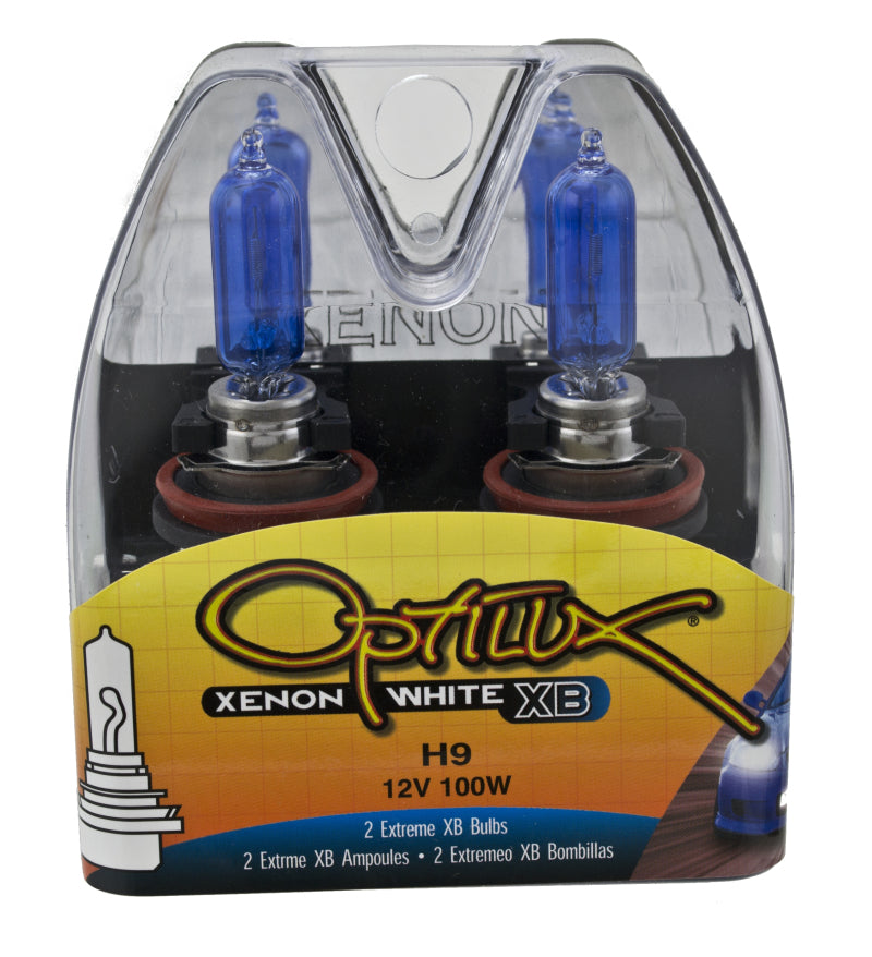 Hella Optilux H9 12V/100W XB Xenon White Bulb (pair) - GTR Auto