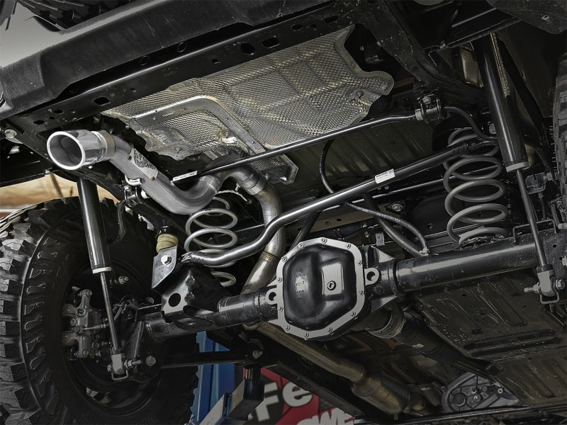 aFe MACH Force-Xp Axle-Back Exhaust System w/Polished Tip 18-20 Jeep Wrangler L4-2.0T / V6-3.6L - GTR Auto