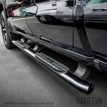 Load image into Gallery viewer, Westin 19-20 Chevrolet/GMC Silverado/Sierra 1500 Double Cab PRO TRAXX 4 Oval Nerf Step Bars - Black - GTR Auto