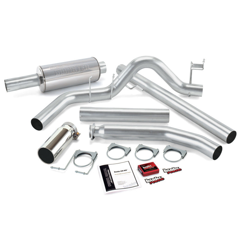 Banks Power 01 Dodge 5.9L Std Cab Git-Kit - SS Single Exhaust w/ Chrome Tip - GTR Auto