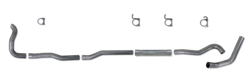 Diamond Eye KIT 4in Turbo Back MFLR RPLCMENT PIPE SGL AL: 89-93 DODGE CUMMINS 5.9L - GTR Auto