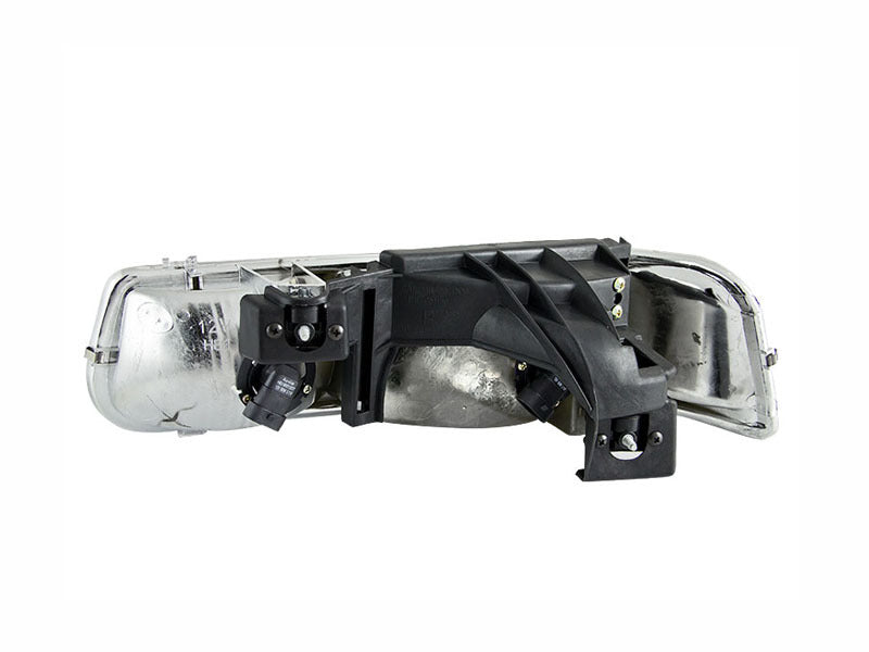 ANZO 1999-2002 Chevrolet Silverado 1500 Crystal Headlights Chrome - GTR Auto