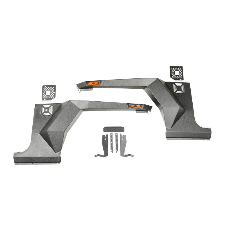 Rugged Ridge XHD Front Armor Fenders Pair 07-18 Jeep Wrangler JK/JKU 11615.01