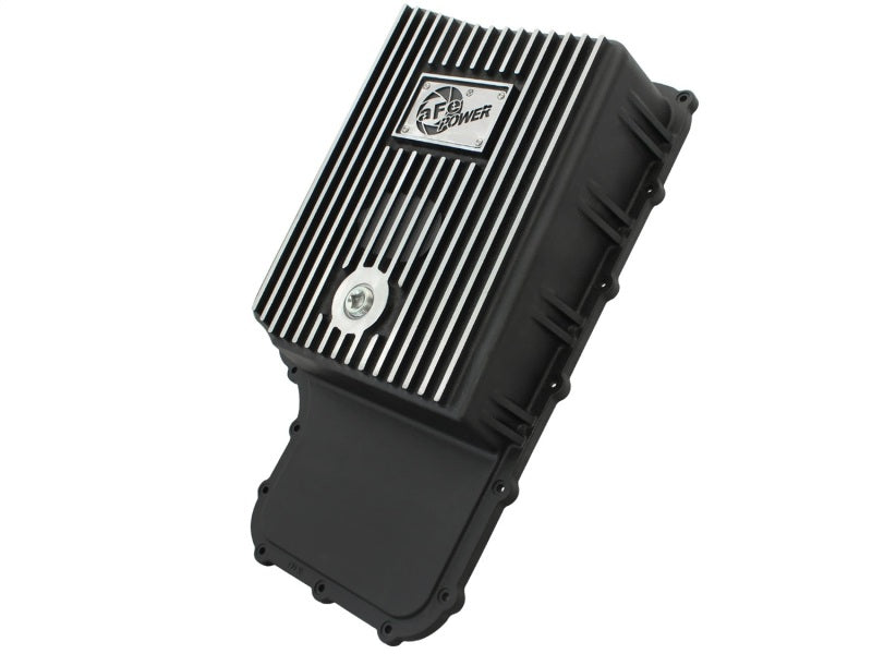 aFe Power Transmission Pan Black Machined 11-14 Ford 6R140 Trucks V8 6.7L (td) - GTR Auto