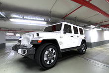 Load image into Gallery viewer, Rally Armor 18-25 Jeep JL Wrangler Black UR Mud Flap w/White Logo