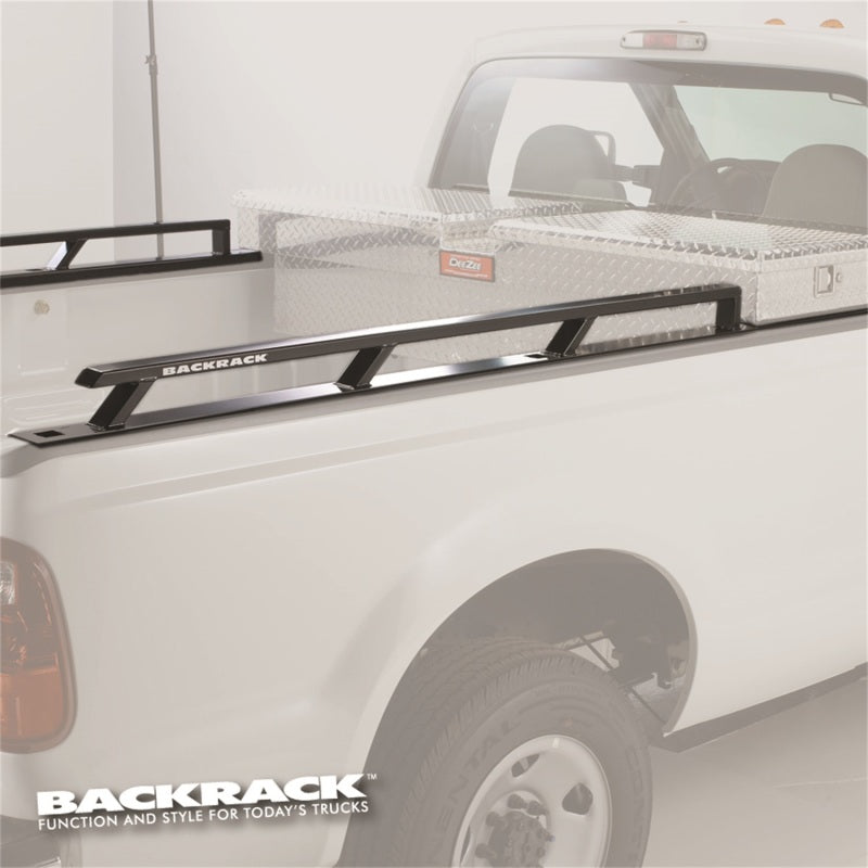 BackRack 14-18 Silverado/Sierra 8ft Bed Siderails - Toolbox 21in - GTR Auto