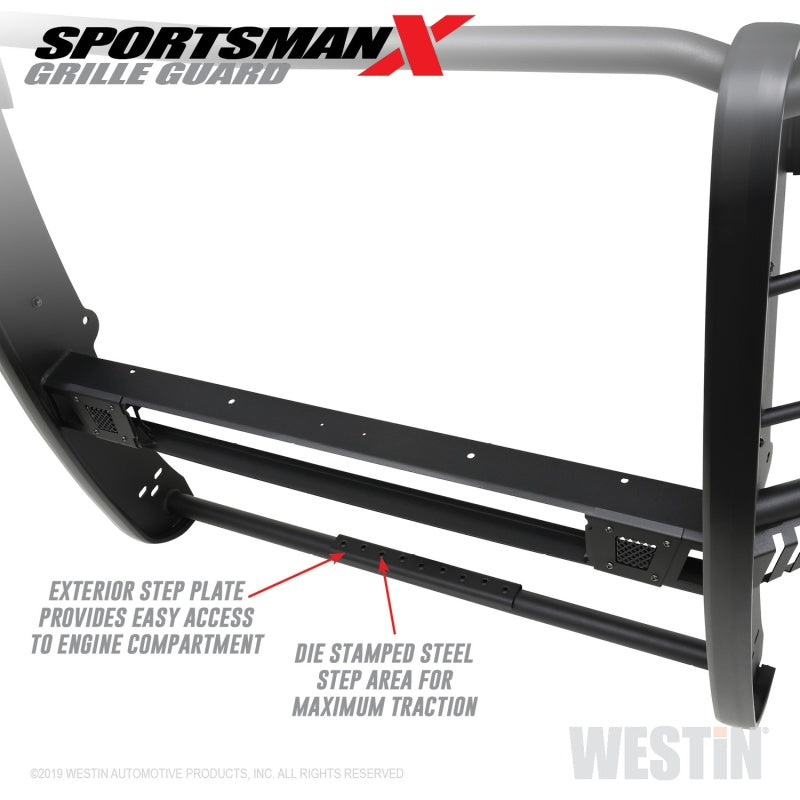 Westin 2020 Chevy Silverado 2500/3500 Sportsman X Grille Guard - Textured Black - GTR Auto