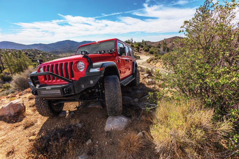Go Rhino 07-20 Jeep Wrangler JL/JLU/JK/JKU/Gladiator JT Rockline Full Width Bumper w/ Overrider - GTR Auto