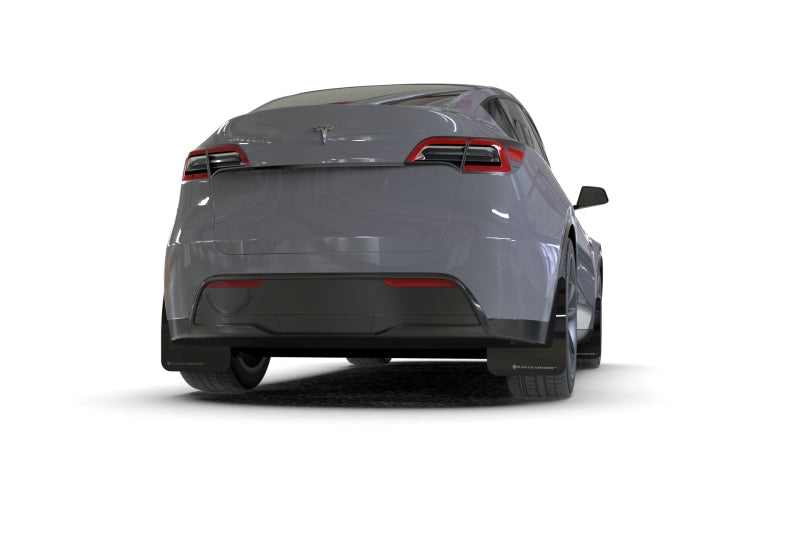 Rally Armor 20-26 Tesla Model Y, Juniper Y Black UR Mud Flap w/Blue Logo - GTR Auto