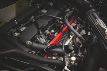 Load image into Gallery viewer, AMS Performance 08-15 Mitsubishi EVO X CNC Machined Aluminum Fuel Rail w/Pulsation Dampener - Red - GTR Auto