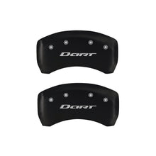 Load image into Gallery viewer, MGP 4 Caliper Covers Engraved Front &amp; Rear With out stripes/Dart Red finish silver ch
