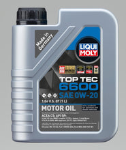 Load image into Gallery viewer, LIQUI MOLY 1L Top Tec 6600 Motor Oil SAE 0W20 - GTR Auto