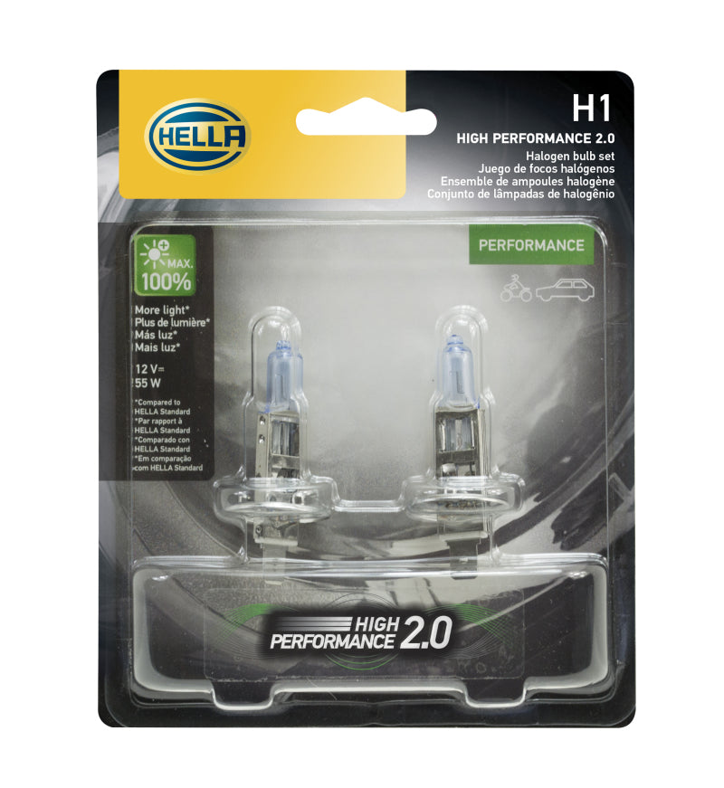 Hella H1 12V 55W Hella High Performance Xenon Bulb (Pair) - GTR Auto