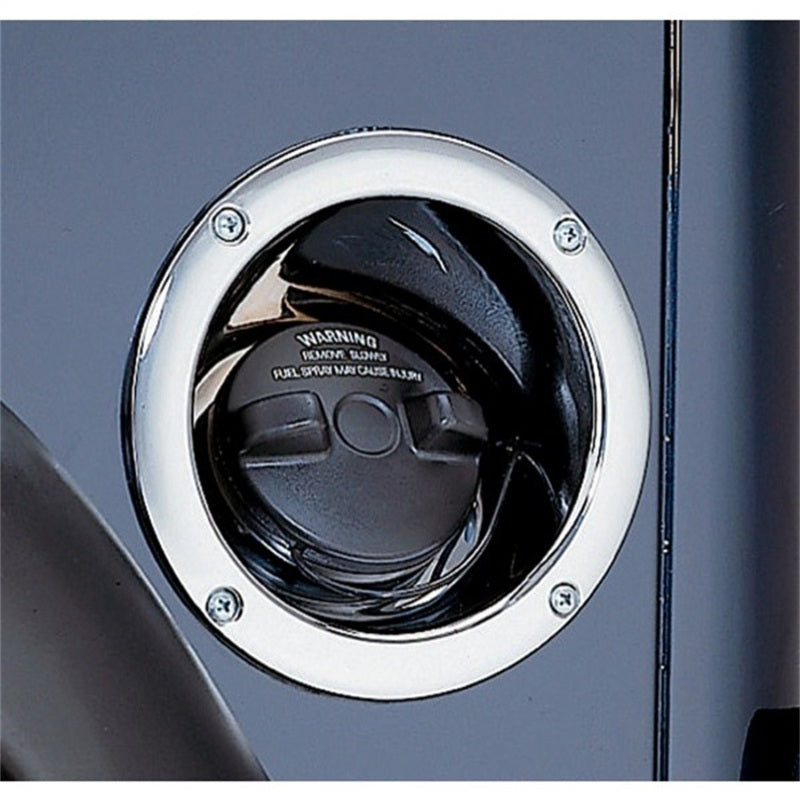 Rugged Ridge 97-06 Jeep Wrangler Chrome Gas Tank Filler Bezel - GTR Auto