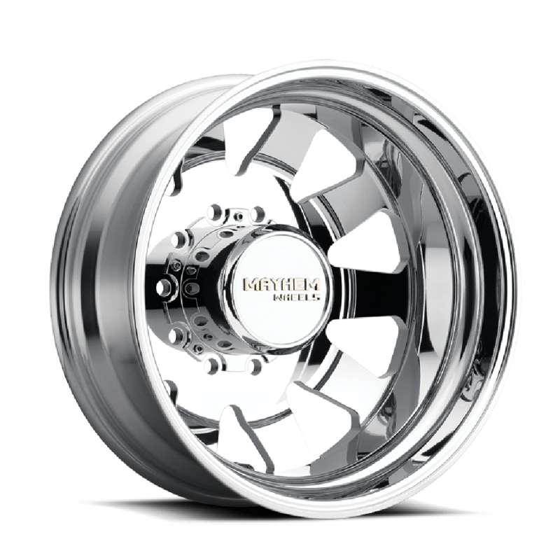 Mayhem 8181 Challenger Dually 22x8.25 / 10x225 BP / 169mm Offset / 170.1mm Hub Polished Wheel - GTR Auto