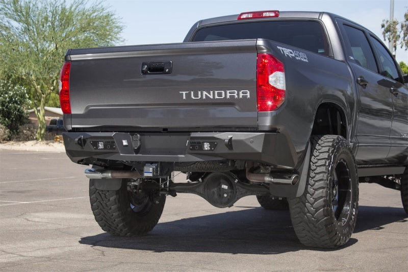 Addictive Desert Designs 2014+ Toyota Tundra Stealth Fighter Rear Bumper w/ Backup Sensor Cutouts - GTR Auto