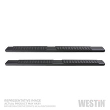 Load image into Gallery viewer, Westin 19-22 Chevrolet Silverado 1500 DC (Excl. 2019 LD/Limited) R7 Nerf Step Bars - Black - GTR Auto