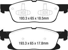 Load image into Gallery viewer, EBC 15+ Ford Edge 2.0 Turbo FWD Greenstuff Front Brake Pads DP23046