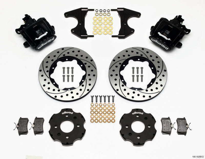 Wilwood Combination Parking Brake Rear Kit 11.00in Drilled Civic / Integra Drum 2.46 Hub Offset - GTR Auto