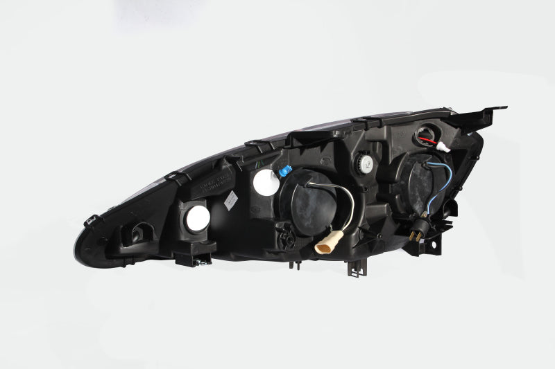 ANZO 2005-2006 Acura RSX Projector Headlights w/ Halo Black - GTR Auto