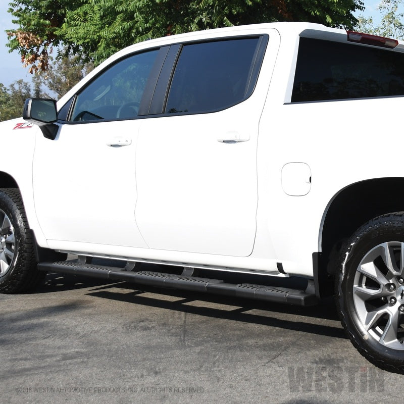 Westin 2019 Chevrolet Silverado/Sierra 1500 Crew Cab (5.5ft) R5 Modular Nerf Step Bars - Black - GTR Auto