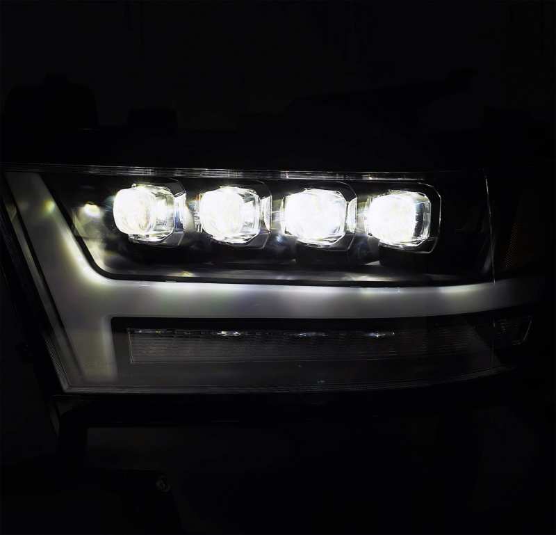 AlphaRex 19-20 Ram 1500HD NOVA LED Proj Headlights Plank Style Chrome w/Activ Light/Seq Signal/DRL - GTR Auto