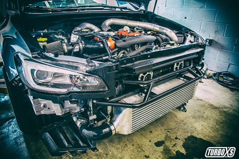 Turbo XS FMIC 2015-2017 Subaru STi - Wrinkle Black Pipes - GTR Auto