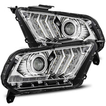 Load image into Gallery viewer, AlphaRex 10-12 Ford Mustang PRO-Series Projector Headlights Plank Style Chrome w/Top/Bottom DRL - GTR Auto