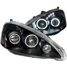 Load image into Gallery viewer, ANZO 2005-2006 Acura RSX Projector Headlights w/ Halo Black - GTR Auto