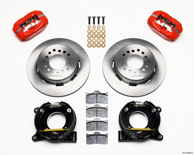 Wilwood Forged Dynalite P/S Park Brake Kit Red Chevy C-10 2.42 Offset 5-lug - GTR Auto