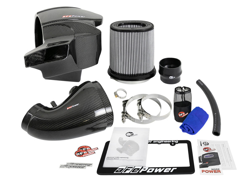 aFe Momentum Carbon Fiber CAIS w/ Pro Dry S Filter 12-19 Jeep Grand Cherokee SRT8 (WK2) V8-6.4L - GTR Auto