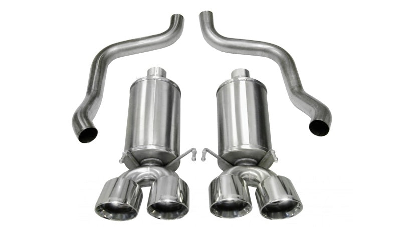Corsa 2009-2013 Chevrolet Corvette C6 6.2L V8 Polished Xtreme Axle-Back Exhaust 14470