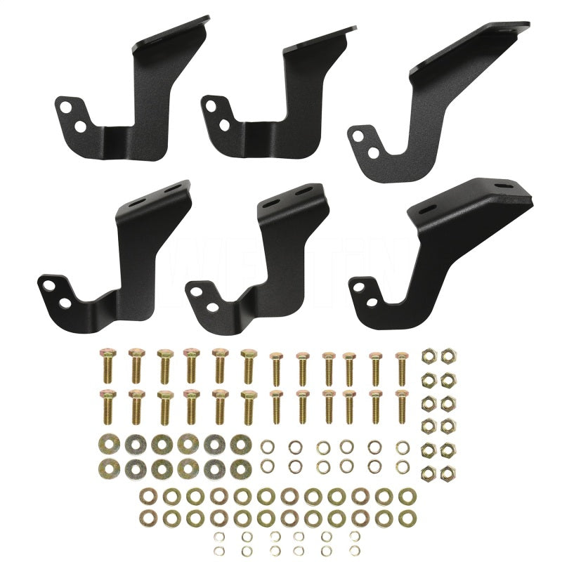 Westin 07-21 Toyota Tundra Double Cab Outlaw Nerf Step Bars - Textured Black - GTR Auto
