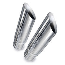 Load image into Gallery viewer, Stainless Works Angle Cut Resonator Tips 2 1/4in ID Inlet 3in Body