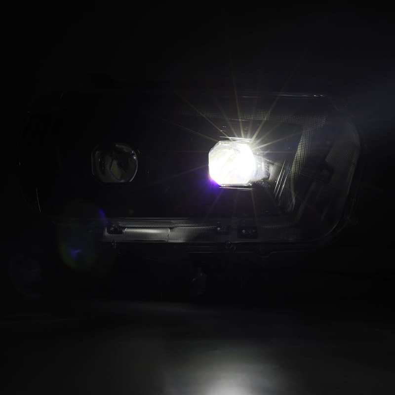AlphaRex 10-13 Toyota 4Runner LUXX LED Proj Headlights Plank Style Alpha Black w/Seq Signal/DRL - GTR Auto