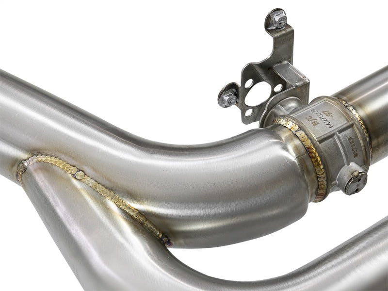 aFe MACH Force-Xp 3.5in. 304 SS C/B Exhaust w/o Muffler 15-18 BMW X5 M V8-4.4L (tt) - Polished Tip - GTR Auto