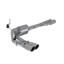 Load image into Gallery viewer, MBRP 2019+ Chevrolet Silverado 1500 4.5L/5.3L Pre-Axle Dual Side Exit w/ 4in OD Tip - AL