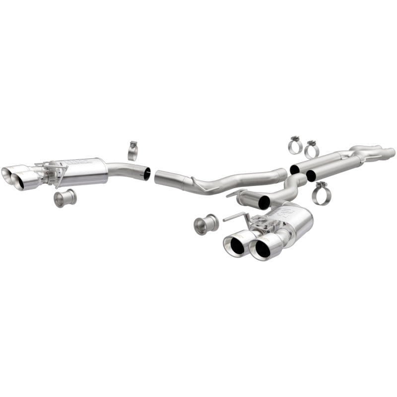 MagnaFlow SYS Cat-Back 2018 Ford Mustang GT 5.0L Competition Dual Exit Polished 4in Tips - GTR Auto