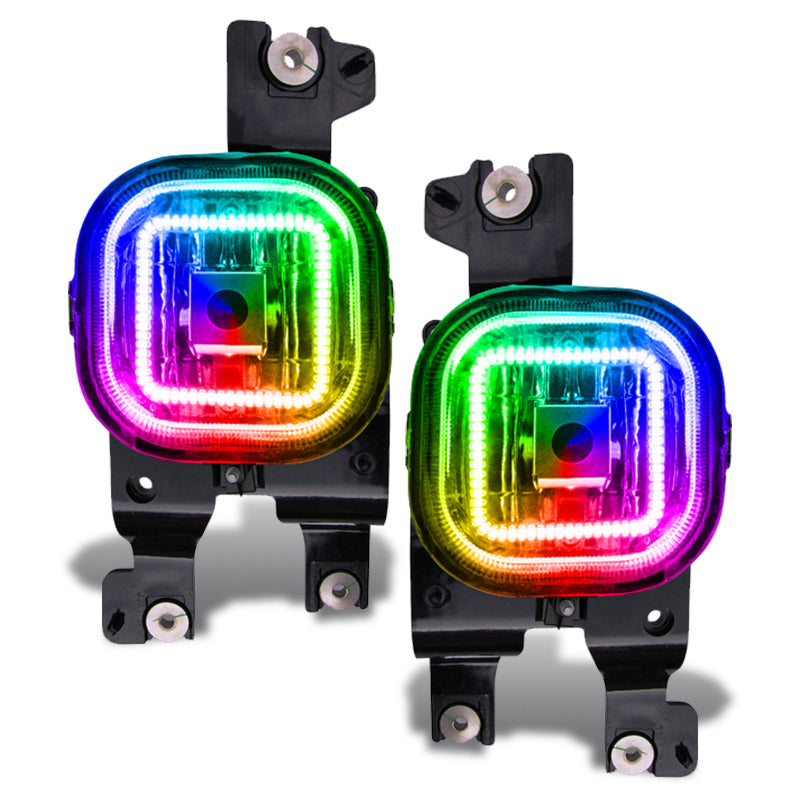 Oracle Ford Superduty 08-10 LED Fog Light Halo Kit - ColorSHIFT w/o Controller 1342-334