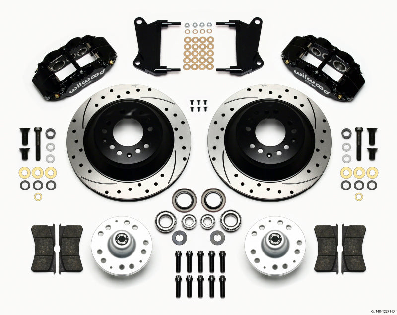 Wilwood Narrow Superlite 6R Front Hub & 1PC Rtr Kit 12.88in Drilled 67-69 Camaro 64-72 Nova Chevelle - GTR Auto