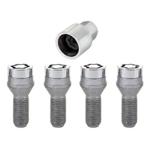 Load image into Gallery viewer, McGard Wheel Lock Bolt Set - 4pk. (Cone Seat) M14X1.25 / 17mm Hex / 27.3mm Shank Length - Chrome - GTR Auto