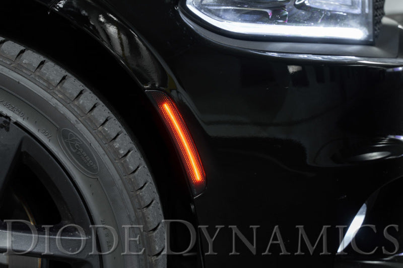 Diode Dynamics 15-21 Dodge Charger LED Sidemarkers - Amber Red (set) - GTR Auto