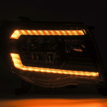 Load image into Gallery viewer, AlphaRex 05-11 Toyota Tacoma LUXX Crystal Headlights Plank Style Alpha Black w/Activation Light/DRL - GTR Auto