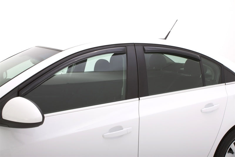 AVS 11-15 Chevy Cruze Ventvisor In-Channel Front & Rear Window Deflectors 4pc - Smoke - GTR Auto