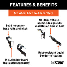 Load image into Gallery viewer, Curt 2019 Ram 1500 Custom 5th Wheel Brackets