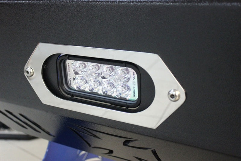 Iron Cross Rectangular Center Light Bracket for Winch Opening (Bracket Only)