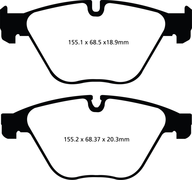 EBC 10+ BMW 535i 3.0 Turbo (F10) Greenstuff Front Brake Pads - GTR Auto