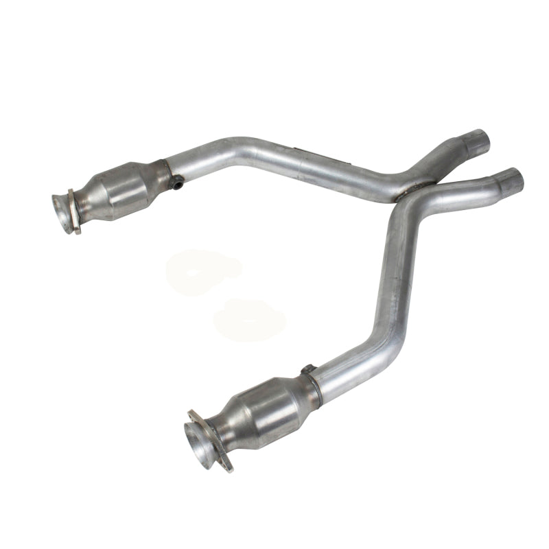 BBK 11-14 Mustang 3.7 V6 Short Mid X Pipe With Catalytic Converters 2-1/2 For BBK Long Tube Headers - GTR Auto