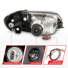 Load image into Gallery viewer, ANZO 00-04 Toyota Tundra (Reg/Acc Cab Only) Crystal Headlights w/Lgt Bar Chrome w/Corner Lights 2pc - GTR Auto